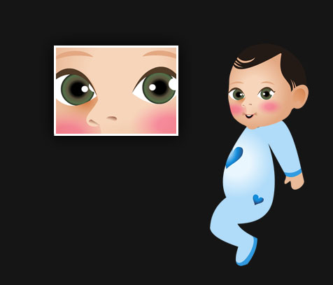 עיצוב דמות תינוק לאירוע ברית מילה